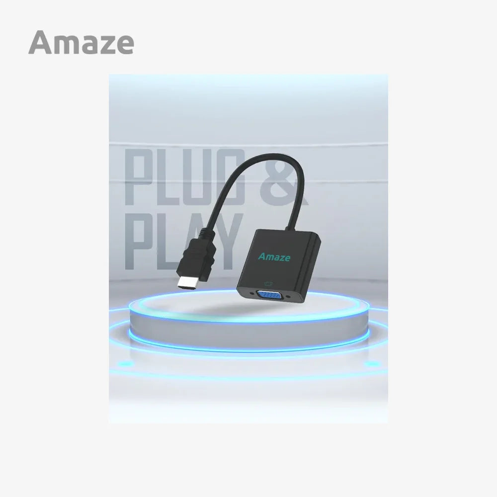 AMAZE A822 HDMI to VGA Adapter for High-Quality Video Conversion