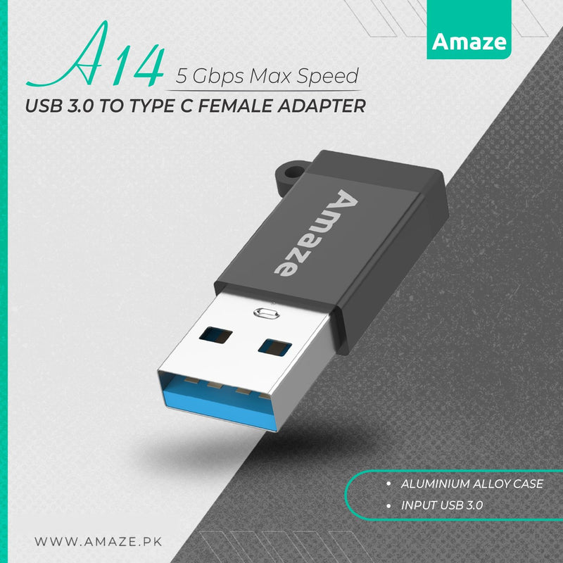 AMAZE A14 USB 3.0 TO TYPE C FEMALE ADAPTER