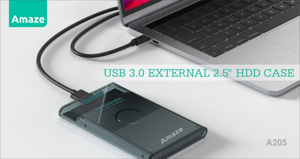 AMAZE A205 USB 3.0 EXTERNAL 2.5″ HDD CASE