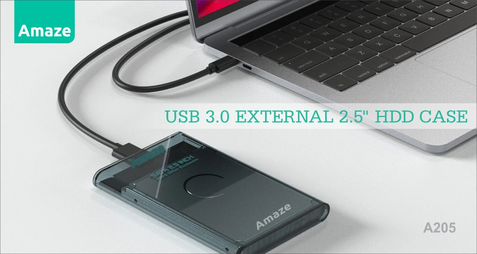 AMAZE A205 USB 3.0 EXTERNAL 2.5″ HDD CASE
