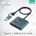 AMAZE A315 TYPE C + USB TO HDMI 4K@60HZ +USB3.0+TYPEC HUB