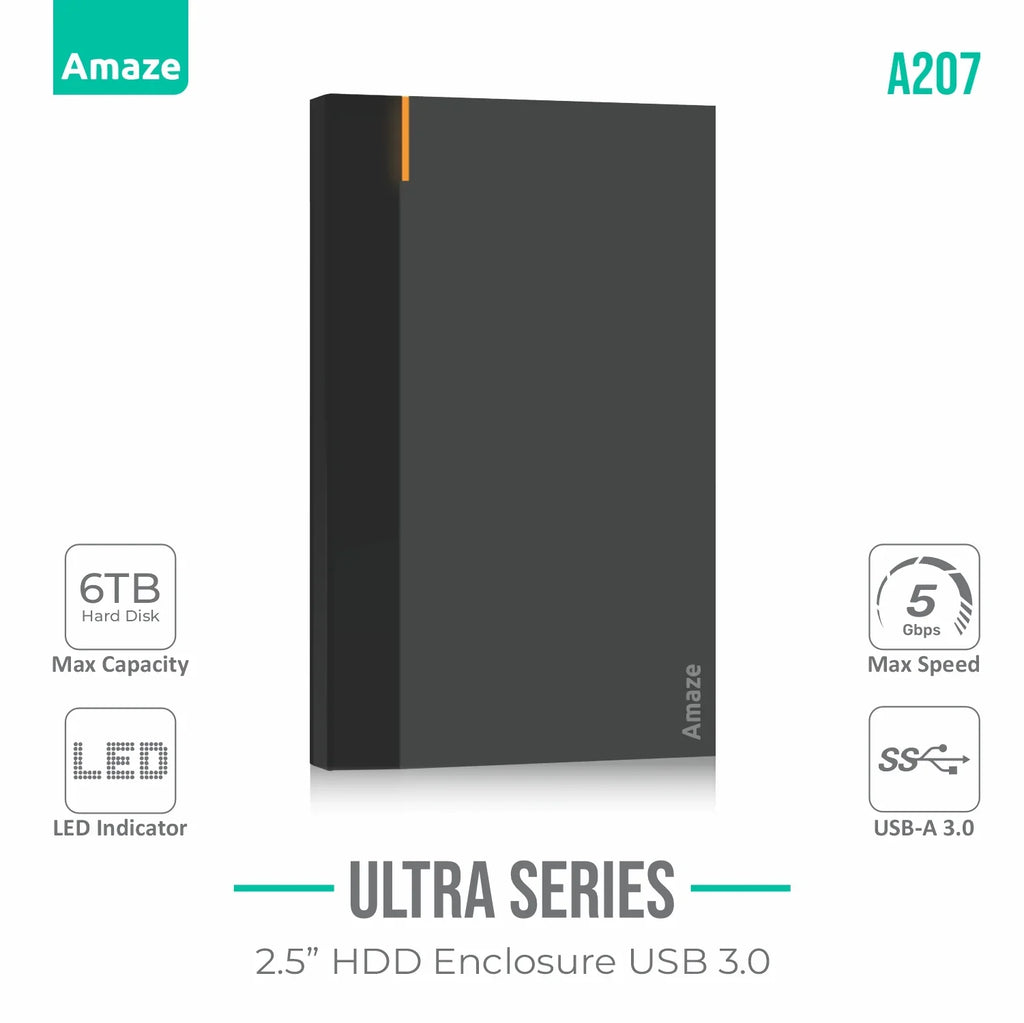 Amaze A207 ULTRA SERIES 2.5″ HDD CASE USB 3.0