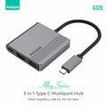 Amaze A320 Aluminum Alloy 3-in1 Multiport Hub