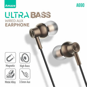 Amaze Ultra Bass Wired Aux Handsfree A690