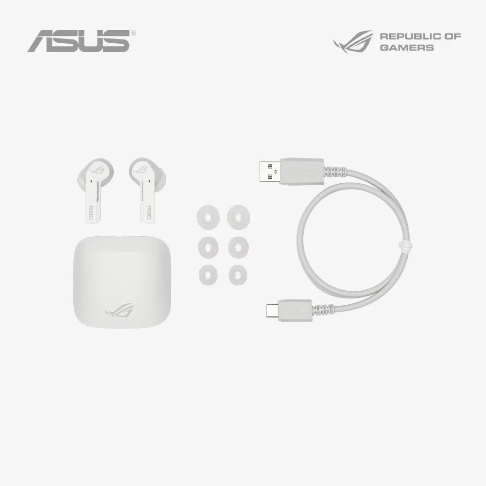 Asus ROG Cetra True Wireless ANC Gaming Earbuds - White