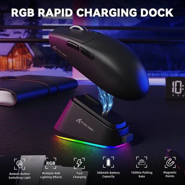 Attack Shark G3PRO Tri-mode Wireless Gaming Mouse
