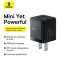 Baseus Palm Fast Mobile Charger Type C + USB 20W US