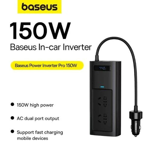 Baseus Power Inverter Pro 150W Car Current Converter (220V CN/EU)