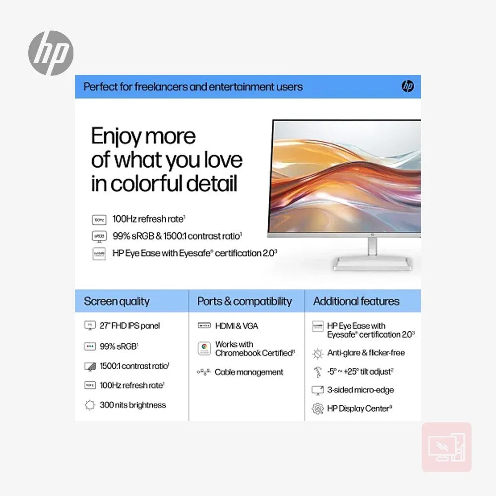 HP Series 5 - 527sf, 27" Full HD Monitor
