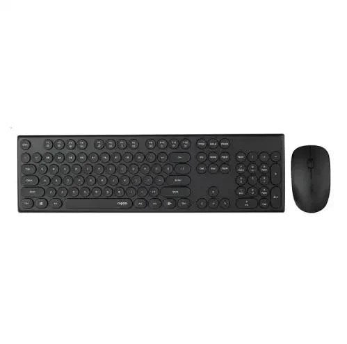 Rapoo X260S Wireless Optical Mouse & Keyboard Combo– Black