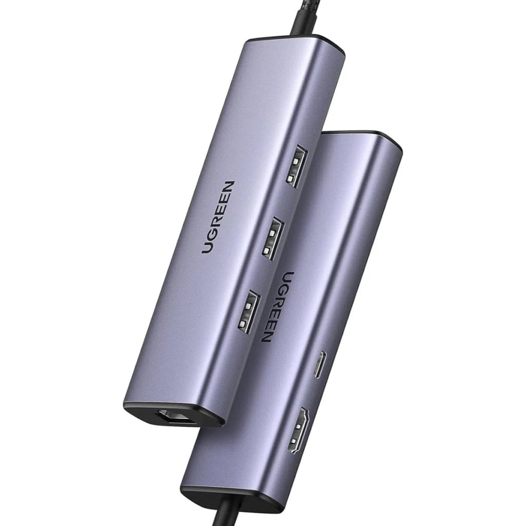 UGREEN 15598 Revodok 6-in-1 USB C Hub Gigabit Ethernet, 4K HDMI, 100W USB-C PD