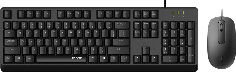 RAPOO X130 PRO Wired Optical Mouse+Keyboard Combo